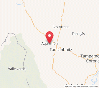 Map of Aquismón, San Luis Potosí