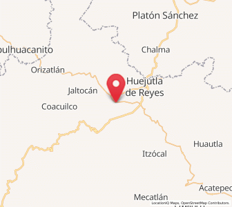 Map of Aquixcuatitla, Hidalgo