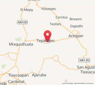 Map of Arambó, Hidalgo