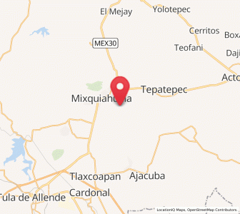 Map of Arbol Grande, Hidalgo