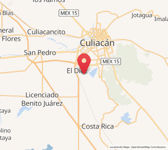 Map of Argentina Dos, Sinaloa