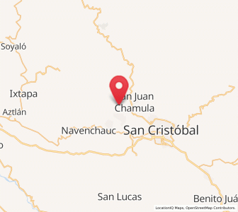 Map of Arvenza Uno, Chiapas