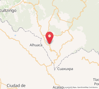 Map of Astacinga, Veracruz