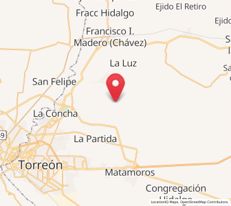 Map of Atalaya, Coahuila