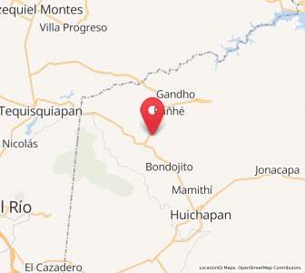 Map of Atengo, Hidalgo