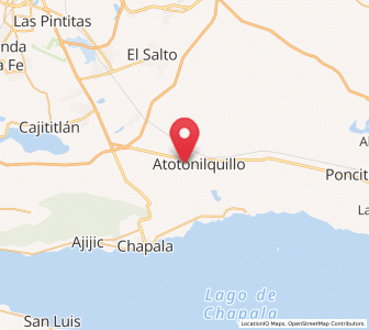 Map of Atequiza, Jalisco