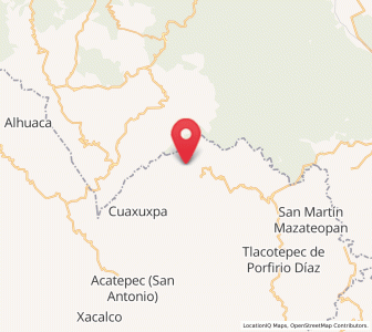 Map of Atexacapa, Puebla