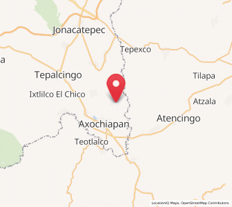 Map of Atlacahualoya, Morelos