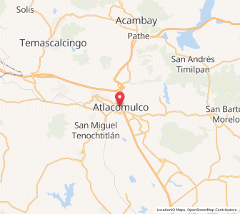 Map of Municipio Atlacomulco, México