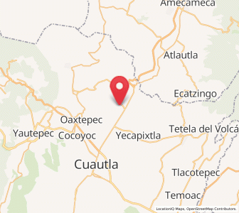 Map of Atlatlahucan, Morelos