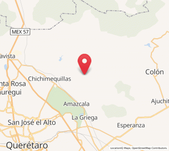 Map of Atongo, Querétaro