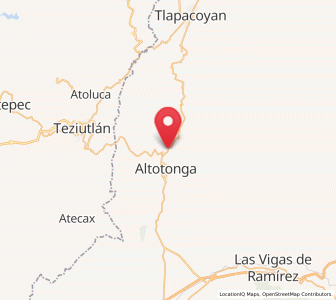 Map of Atzalan, Veracruz