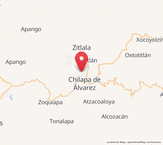 Map of Ayahualco, Guerrero