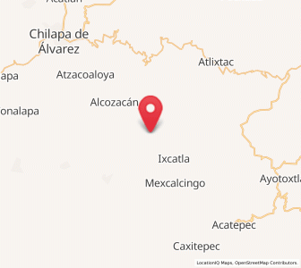 Map of Ayahualtempa, Guerrero