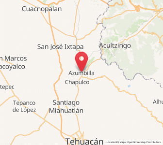 Map of Azumbilla, Puebla