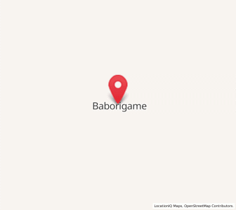 Map of Baborigame, Chihuahua