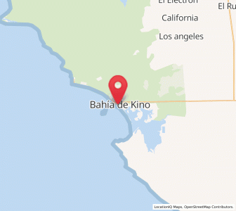 Map of Bahía de Kino, Sonora