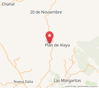 Map of Bajucu, Chiapas