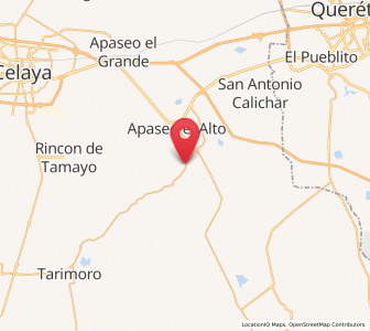 Map of Barajas, Guanajuato