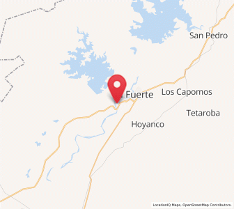 Map of Baroten, Sinaloa