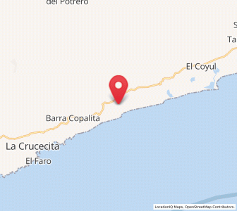Map of Barra de la Cruz, Oaxaca