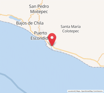 Map of Barra de Navidad, Oaxaca