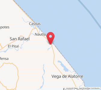 Map of Barra de Palmas, Veracruz
