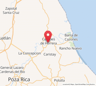 Map of Barrio Acosta Lagunes, Veracruz