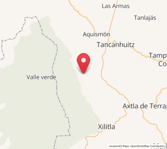 Map of Barrio la Cruz, San Luis Potosí