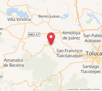 Map of Barrio la Galera (La Galera), México