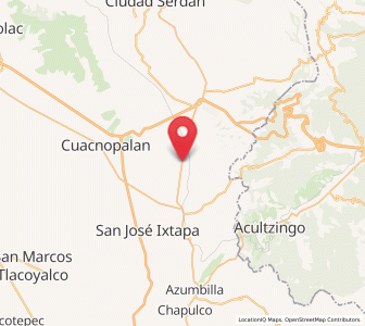 Map of Barrio la Soledad, Puebla