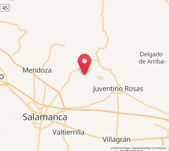 Map of Barrón, Guanajuato