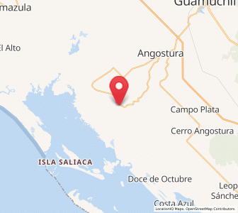 Map of Batury, Sinaloa