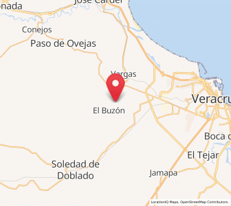 Map of Belisario Domínguez, Veracruz