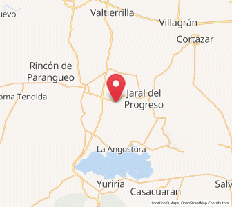 Map of Bella Vista de Santa María, Guanajuato