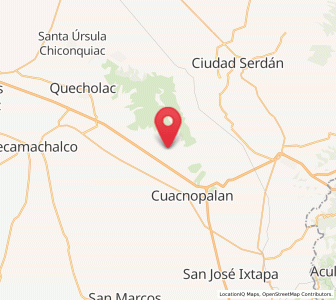 Map of Bellavista de Victoria (San José Bellavista), Puebla