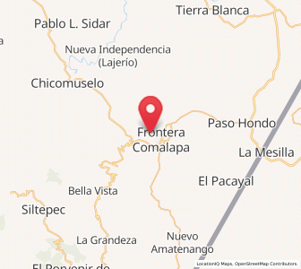 Map of Bellavista del Norte, Chiapas