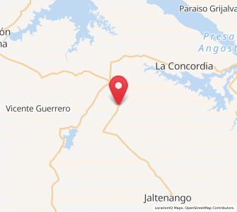 Map of Benito Juárez, Chiapas