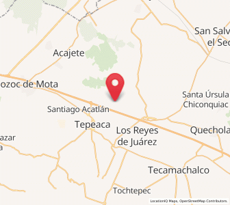 Map of Benito Juárez, Puebla