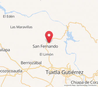 Map of Benito Juárez, Chiapas