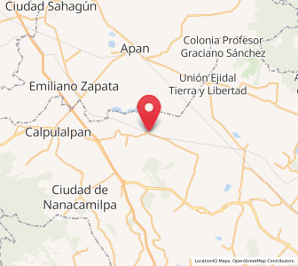 Map of Benito Juárez, Tlaxcala