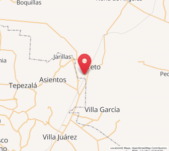 Map of Bimbaletes, Zacatecas