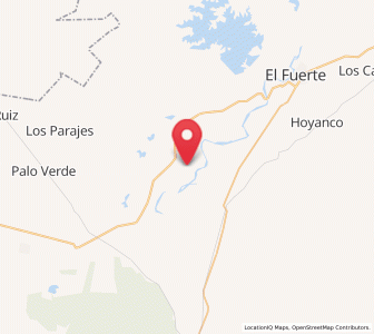 Map of Boca de Arroyo, Sinaloa