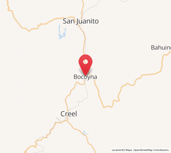 Map of Bocoyna, Chihuahua