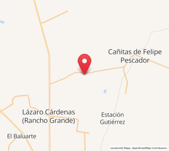 Map of Boquilla de Abajo, Zacatecas