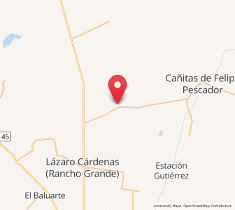 Map of Boquilla de Arriba, Zacatecas