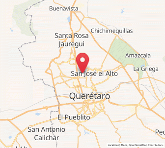 Map of Bosques de la Hacienda, Querétaro