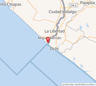 Map of Brisas Barra de Suchiate, Chiapas