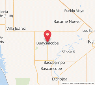 Map of Buaysiacobe, Sonora