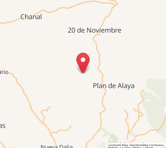 Map of Buenavista Bawitz, Chiapas